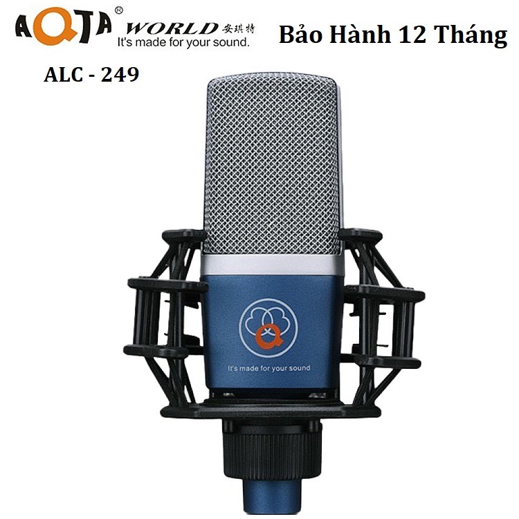 Micro Thu Âm AQTA ALC 249 - Cao Cấp - Sang Trọng - Chuyên Dụng Thu Âm, Livetsream - Kết Nối Sound Card, PC, Laptop