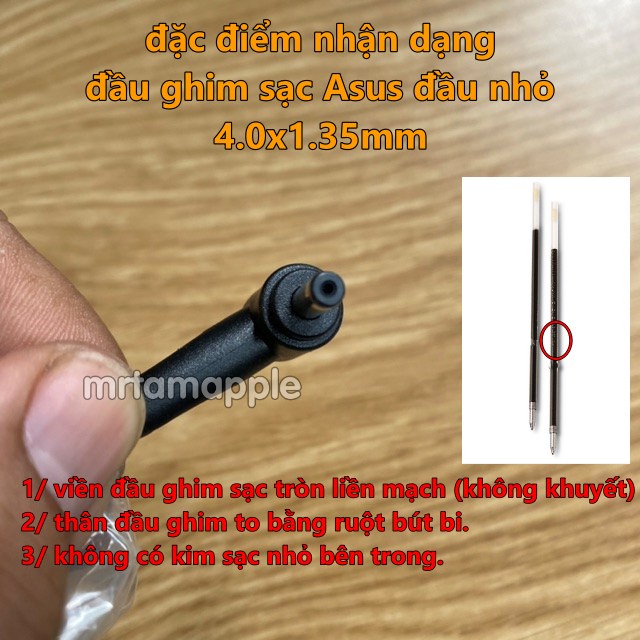 SẠC LAPTOP ASUS VUÔNG 19V-2.37A  đầu TRUNG 4.0*1.35mm dành cho Asus VivoBook S510U X102B K505B X505 X505B X505Z