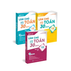 Sách - Combo 3 cuốn Làm chủ môn Toán trong 30 ngày lớp 12 | BigBuy360 - bigbuy360.vn