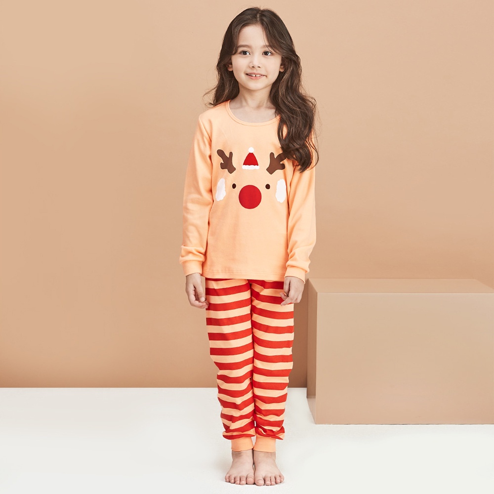 Bộ đồ quần áo dài tay giáng sinh Noel cho bé trai, bé gái mùa thu đông 2021 Unifriend Hàn Quốc
