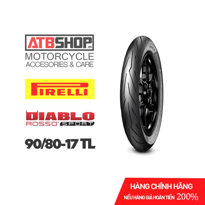 Vỏ lốp xe máy Pirelli 90/80-17 Diablo Rosso Sport