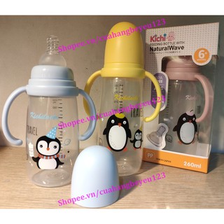 200ml / 260ml - Bình Sữa nhựa PP Cổ hẹp Kichilachi Kichi