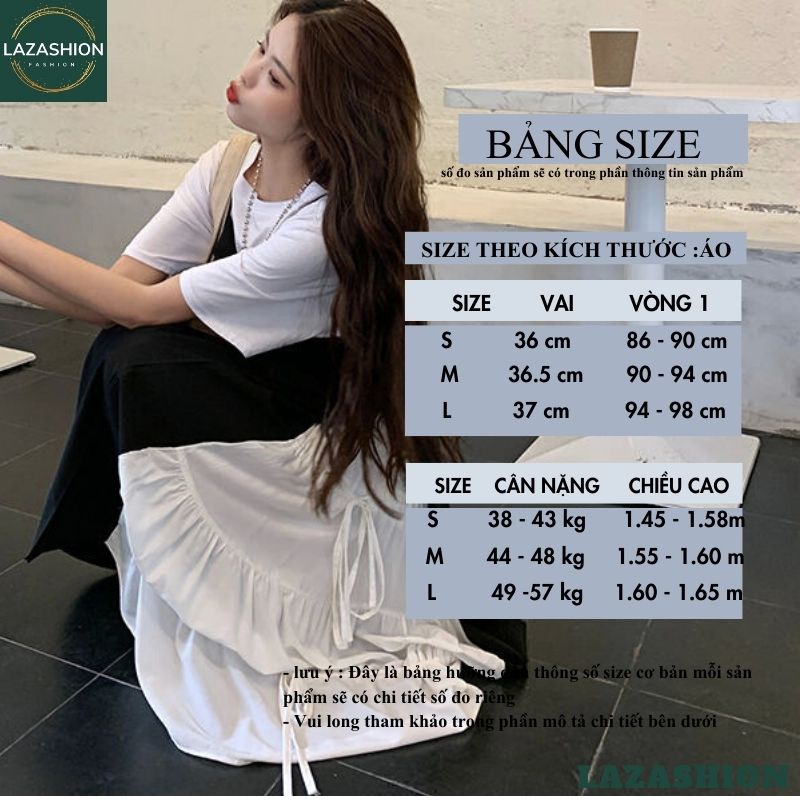 Set váy yếm đen trắng đầm nữ áo cộc tay croptop kèm váy 2 dây dài maxi dáng xòe kiểu dáng ulzaang hàn quốc hot trend | BigBuy360 - bigbuy360.vn