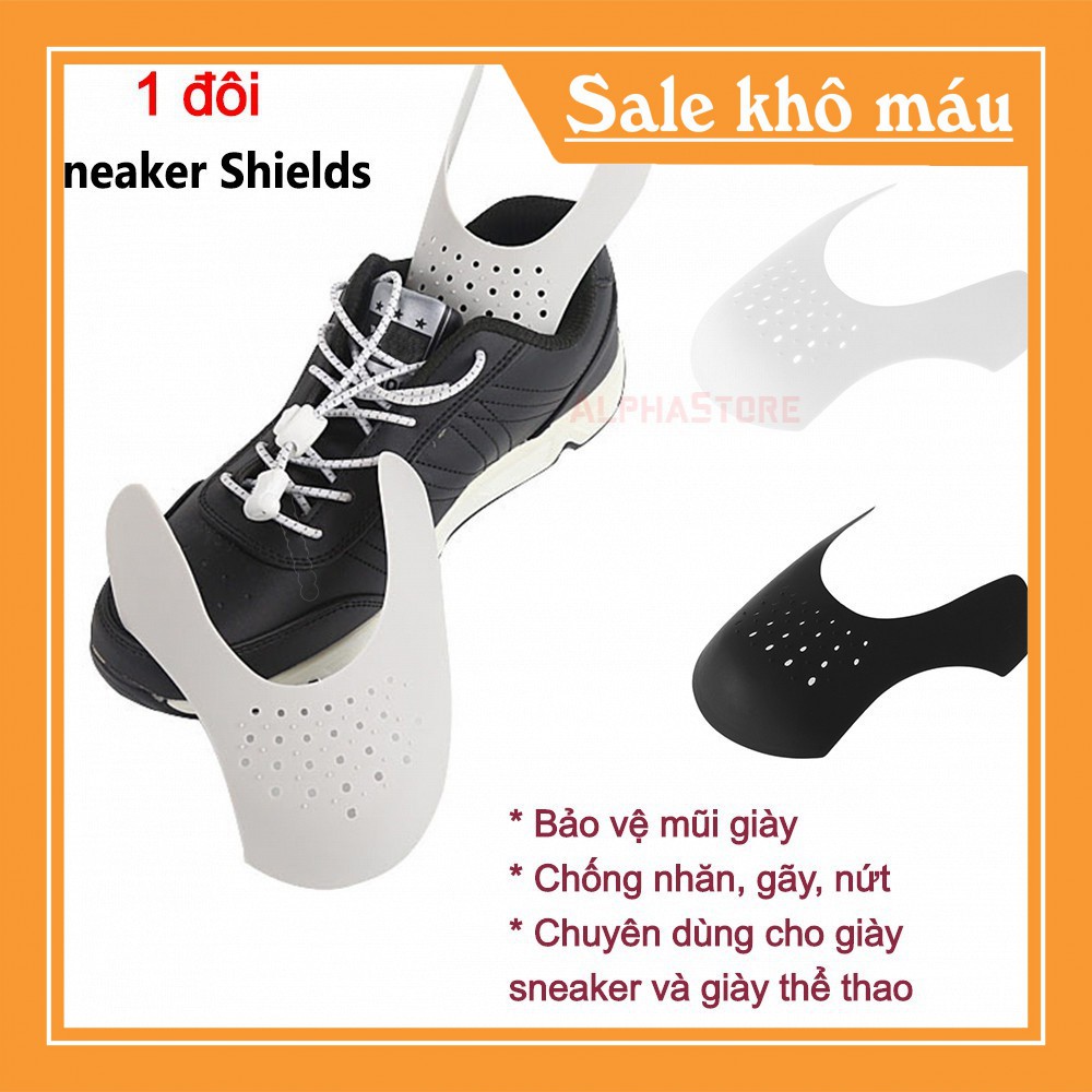 Bộ Lót Bảo Vệ Mũi Giày Shoe Shield (Loại 1, Nhựa Mềm) - Miếng Độn Chống Nhăn, Giữ Dáng Mũi Giầy Thể Thao Sneaker Shield