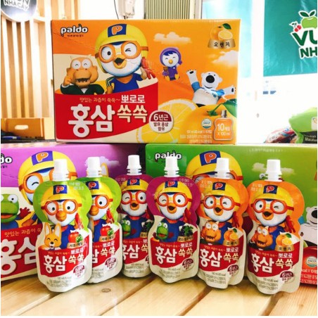 HỒNG SÂM HOA QUẢ PORORO TRẺ EM