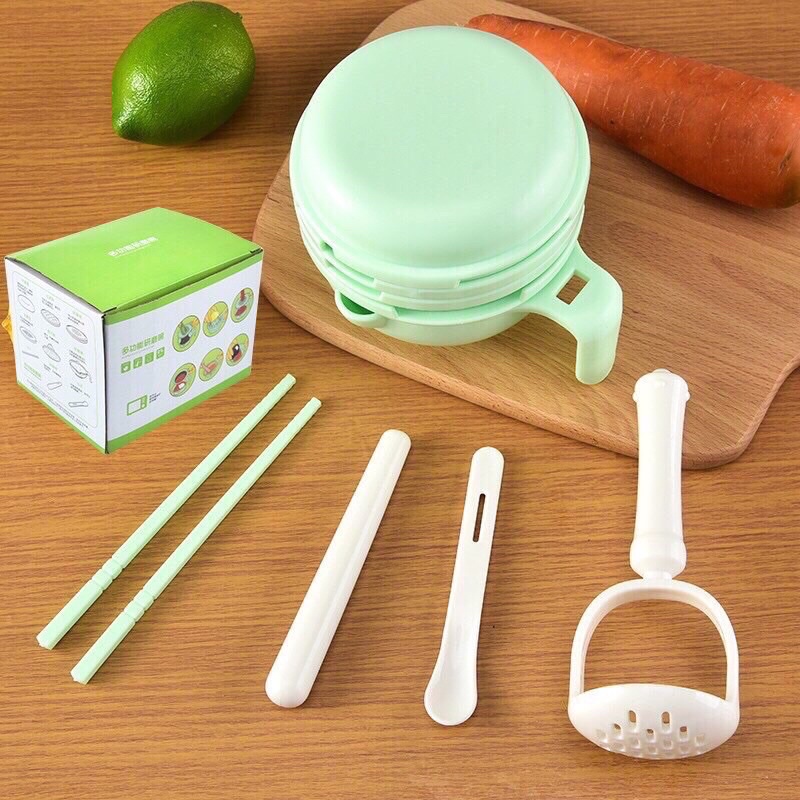 Bộ chế biến dành cho bé, Bộ dụng cụ 9 món chi tiết