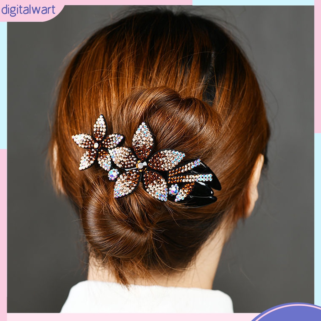 Kẹp Tóc Đính Đá Hình Hoa Xinh Xắn Cho Nữ