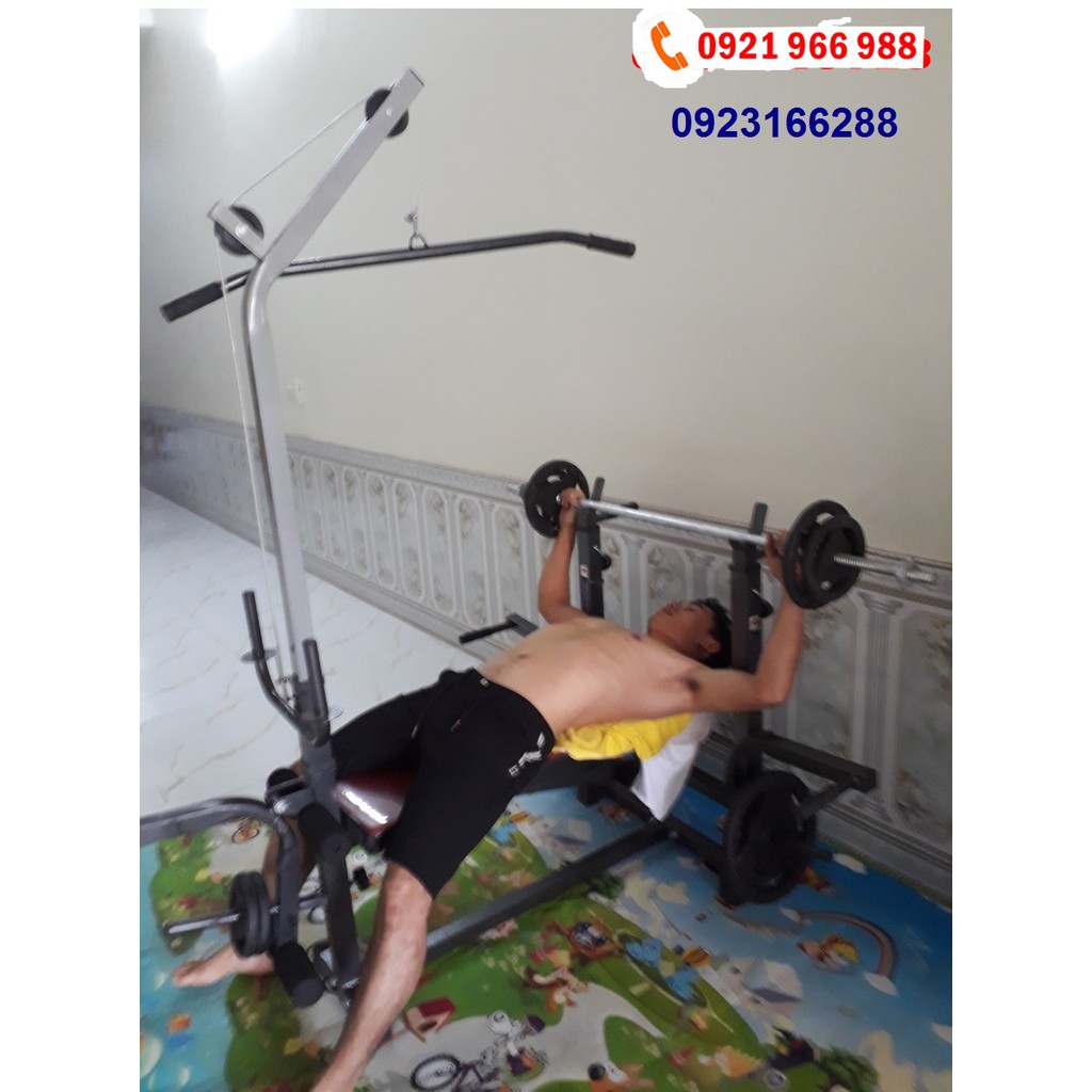 Giàn tạ ghế tạ tập tạ tại nhà
