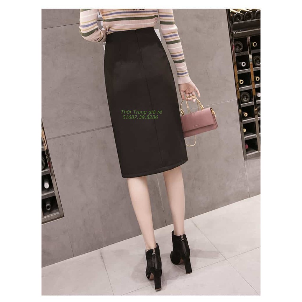 CHÂN VÁY MIDI PHỐI NÚT FASHION | BigBuy360 - bigbuy360.vn