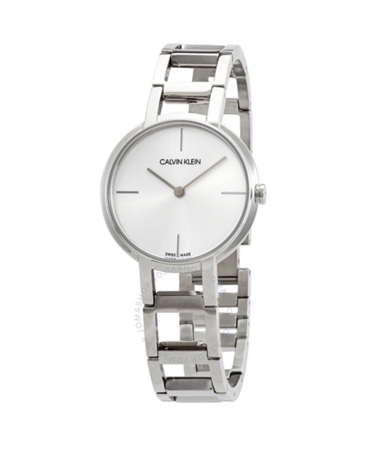 💙🌸Đồng Hồ Nữ CALVIN KEIN Cheers Silver Stainless Steel bangle bracelet Ladies Watch 32mm