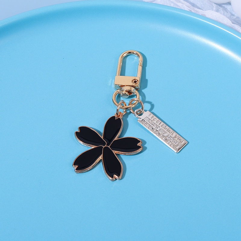 Móc khóa QIHE JEWELRY mặt hình bông hoa hợp kim thời trang