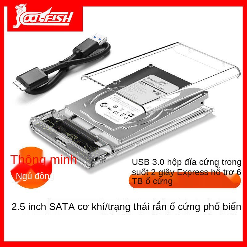 Hộp đĩa cứng di động 2.5 inch SATA ngoài USB3.0 Máy tính xách tay Cơ khí SSD Trạng thái rắn Thay đổi hộp di động