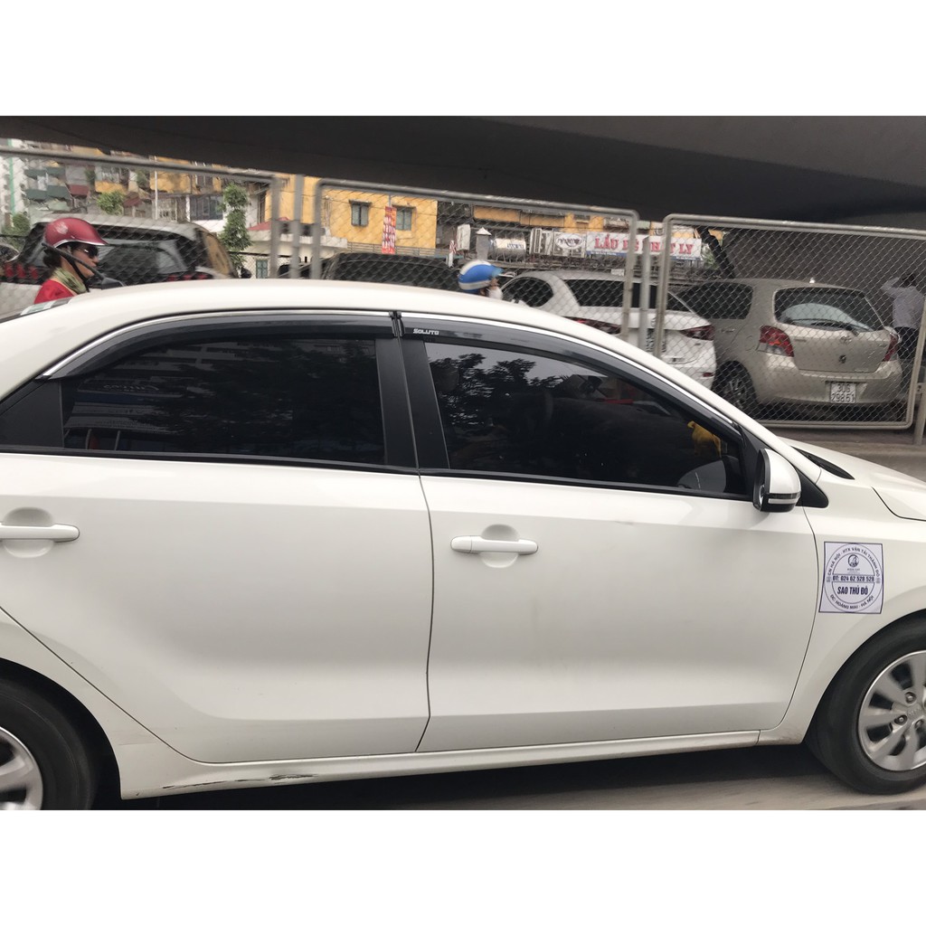Vè Che Mưa Xe Kia Soluto 2019-2020 chỉ inox cao cấp nhất