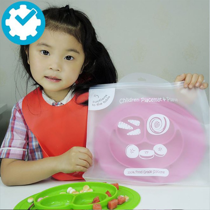 Khay Ăn Dặm Chống Đổ Cho Bé Mini Mat, Khay Ăn Dặm, Khay Ăn Dặm Nhiều Ngăn