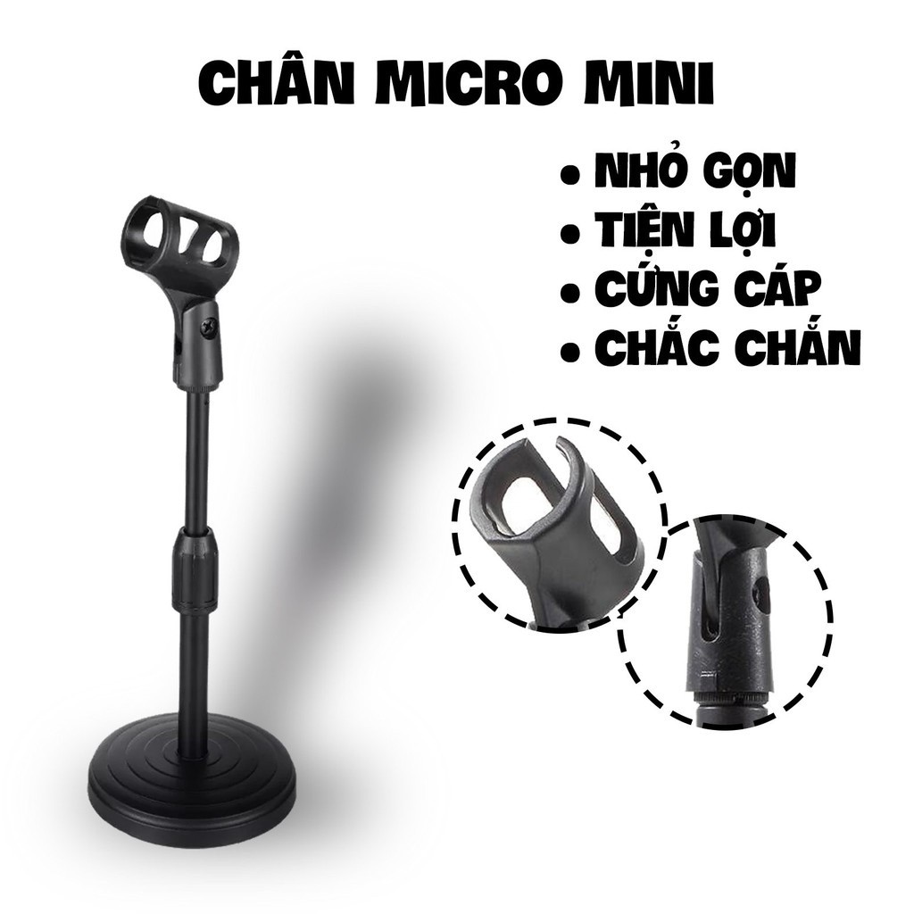 [GIÁ SỈ - hàng chất lượng loại 1] Chân micro mini đứng để bàn microphone stand