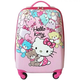 SIZE 18 - VALI KÉO HELLO KITTY ÔM NHIỀU GẤU NHỎ