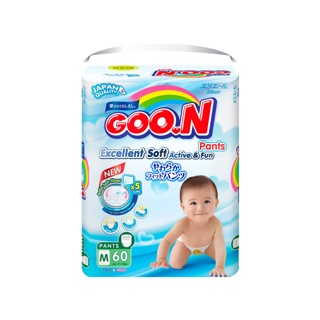 Bỉm goon thái chất lượng Nhật.Quần M60,L48,XL42,XXL34,XXXL26.Dán M66,L56,XL50.Sp chưa cắt tem