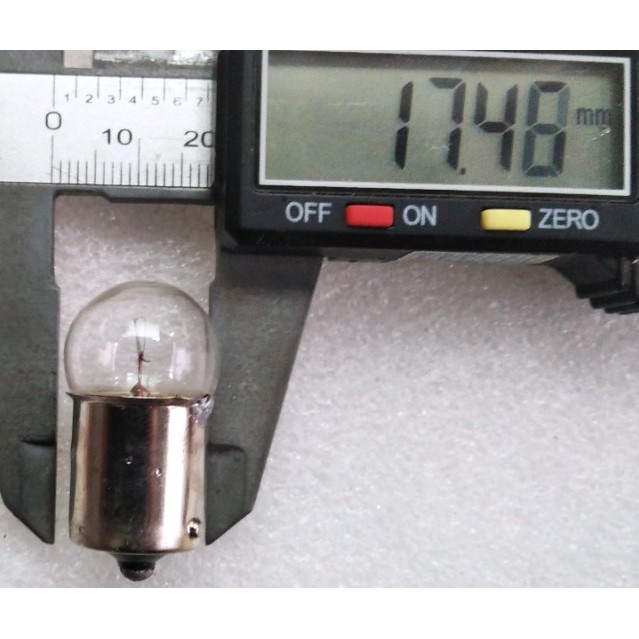 Bóng Đèn Sợi Đốt Đầu Tròn Đuôi Gài 15mm Tiếp Xúc Đơn BA15S  6V 8W | BigBuy360 - bigbuy360.vn