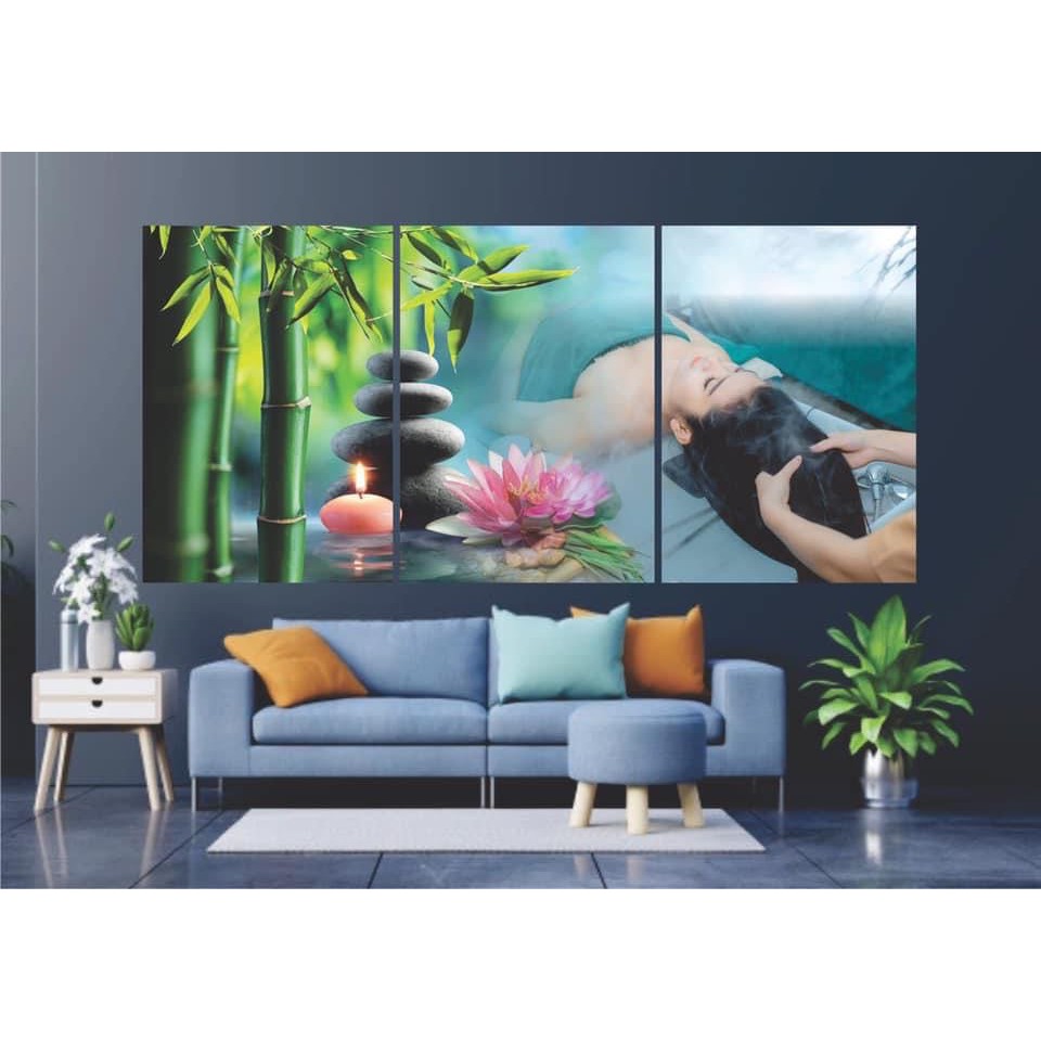 TRANH SPA 3 TẤM GHÉP 1,2M