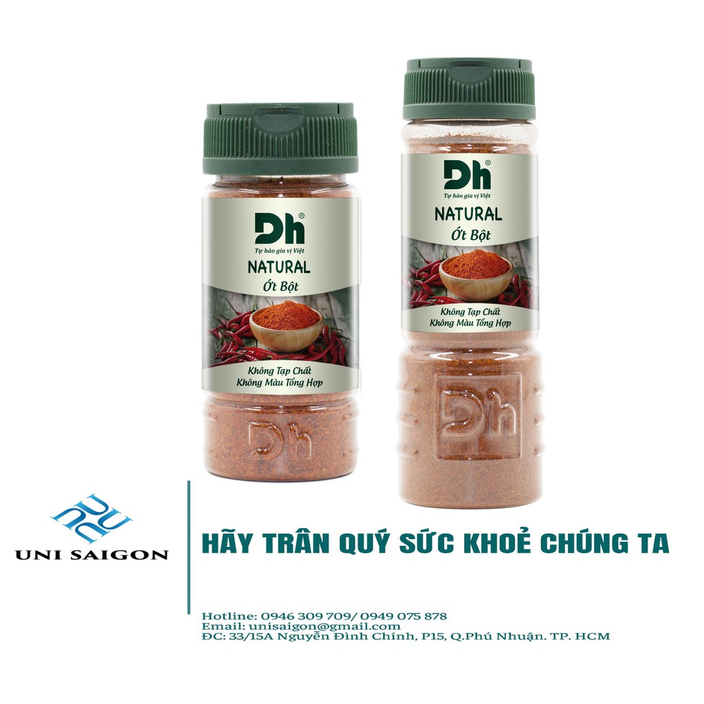 Hũ Natural Ớt Bột - Thương hiệu DH Foods