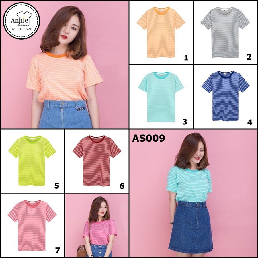 Áo thun sọc nhỏ Thái Lan - MS AS009 | Shopee Việt Nam. Mẫu mới 2019. Còn hàng