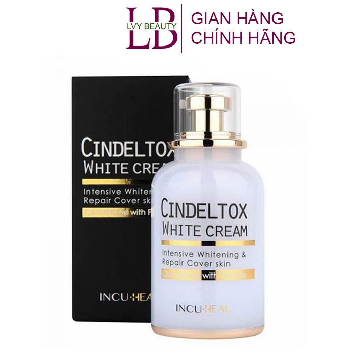 Kem Dưỡng Trắng Da Cindel Tox White Cream 50ml Hàn Quốc Giúp Trẻ Hóa Da, Dưỡng Ẩm, Bổ Sung Collagen - Lvy Beauty