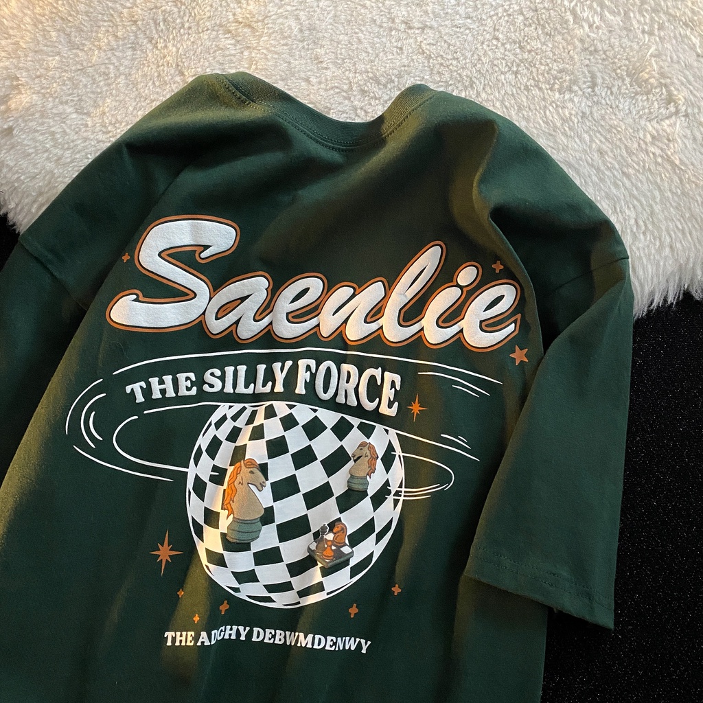 NRVP Áo Thun Nữ Ngắn Tay In Chữ Phong Cách Hàn Quốc