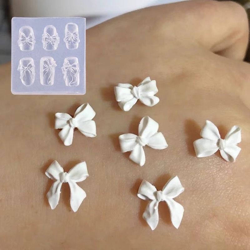 Khuôn silicon nail , khuôn làm charm nơ nail, làm phụ kiện gắn móng