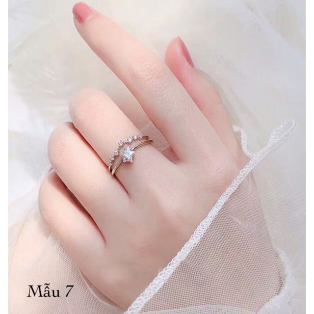 Freesize vừa tay nhỏ 16,17mm - Nhẫn nữ kiểu hàn quốc
