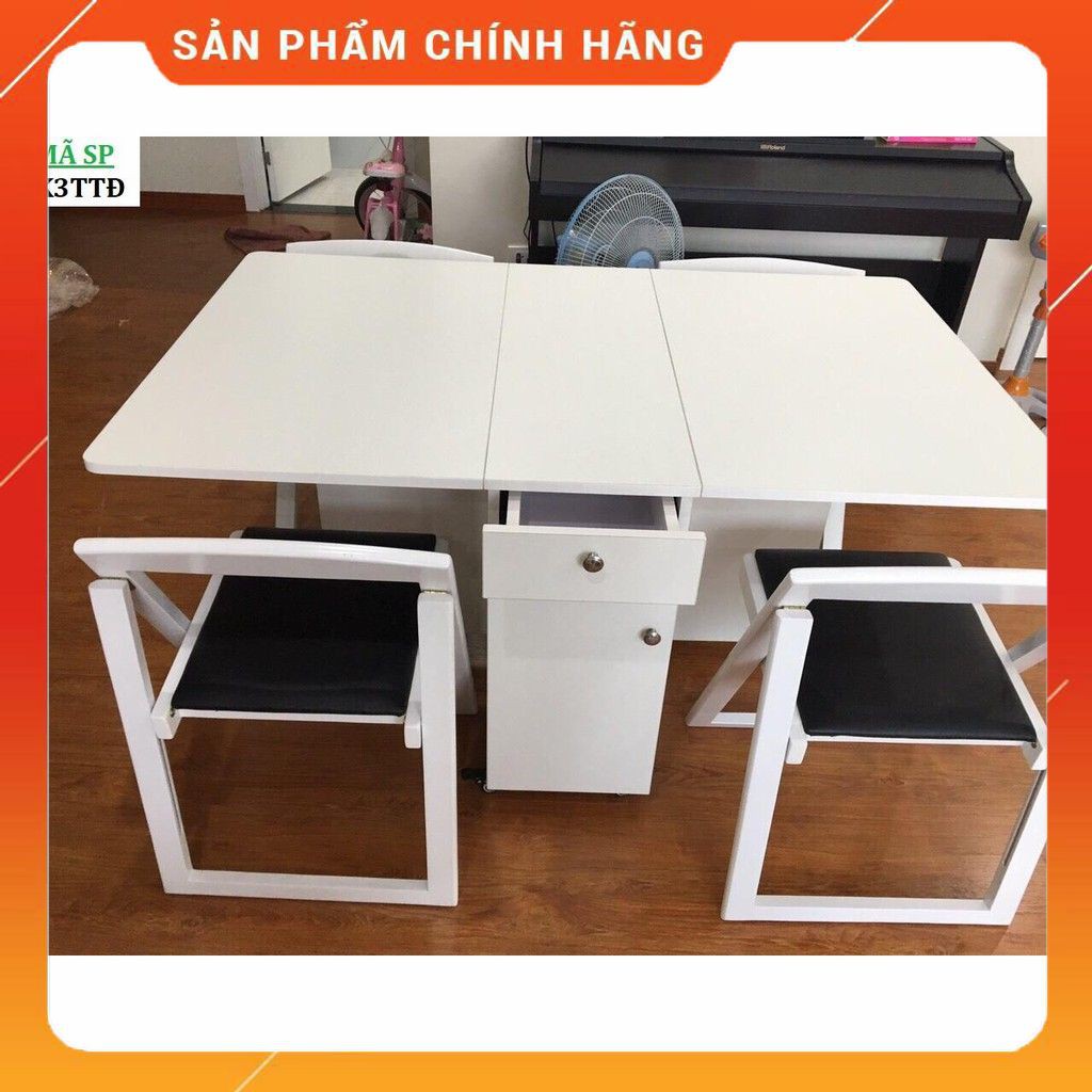 [miễn phí vận chuyển] Bàn ăn nhập khẩu thông minh gấp gọn phòng bếp/phòng khách hiện đại( không có ghế)