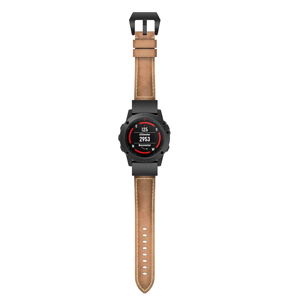 Dây đeo da 20/22/26mm cho đồng hồ đeo tay Garmin Fenix 5/5X/5S/3/3HR