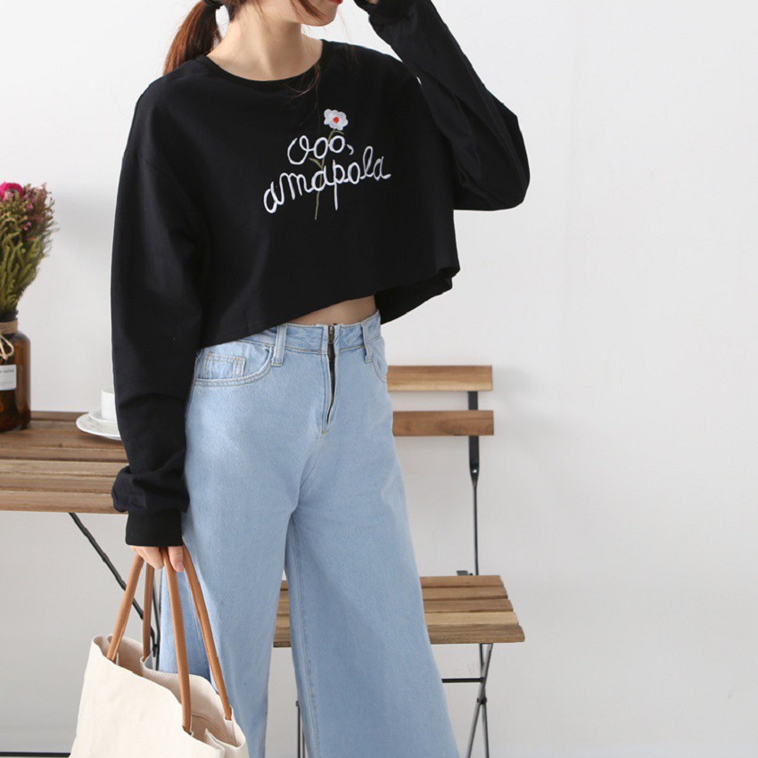 Áo Thun Croptop Dài Tay Nữ Thời Trang Zenkocs3 WM TOP 078