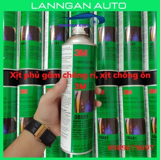 Xịt Chống ồn ô tô, phủ gầm chống rỉ sét gầm, chống mục rỉ hốc bánh ô tô 3M chính hãng, bảo dưỡng khoan máy