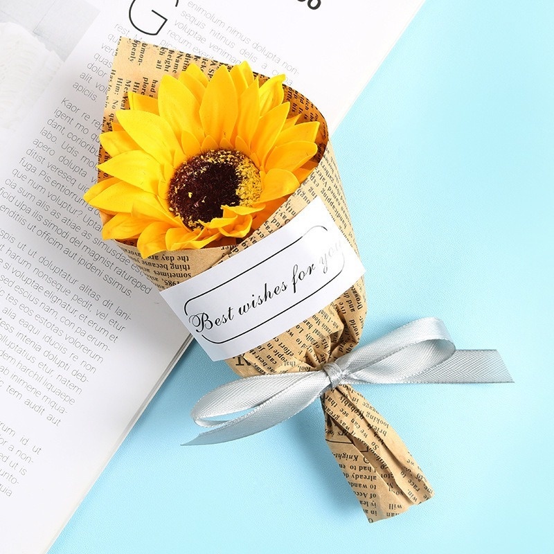 1 Bó Hoa Hồng Sáp Handmade Làm Quà Tặng Ngày Lễ Tình Nhân