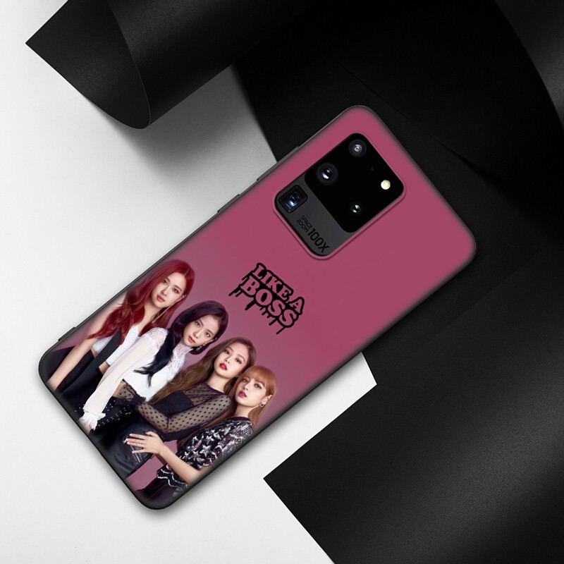 Samsung Galaxy S10 S9 S8 Plus S6 S7 Edge S10+ S9+ S8+ Casing Soft Case 12SF Black Lalisa Lisa Rose Jisoo Jennie Pink K Pop mobile phone case