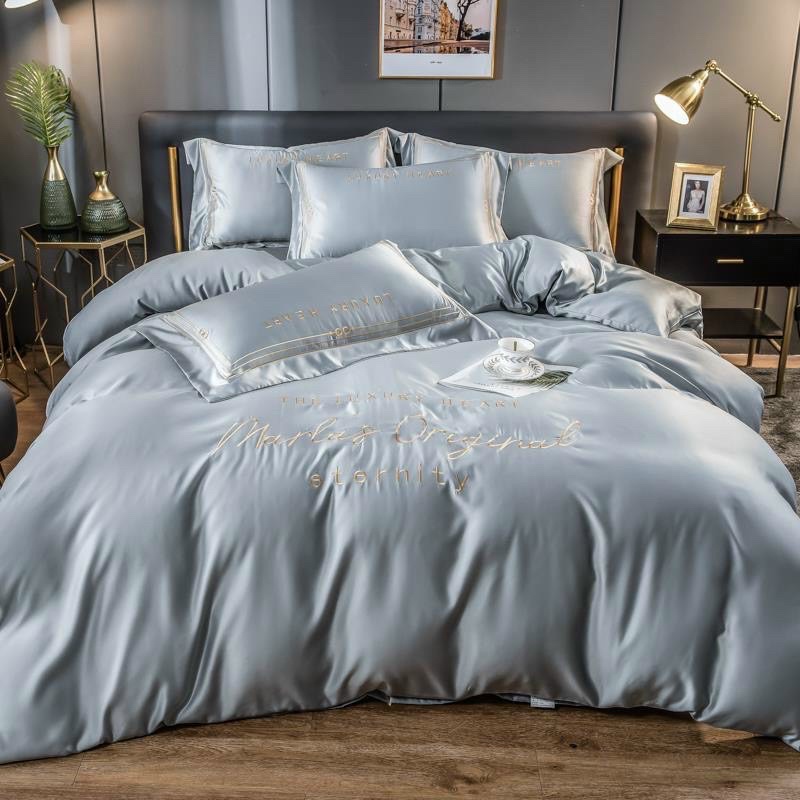 Set Chăn Ga Gối Lụa Marlas_Hàng Cao Cấp Nhập Khẩu Nguyên Tem Mác Túi