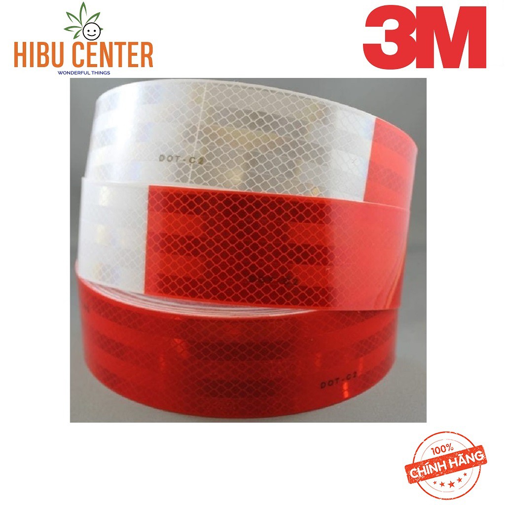 Màng Phản Quang 3M Diamond Grade Serie 983-32 Màu Trắng Đỏ (50.8mm x 50m)