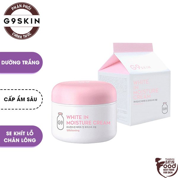 Kem Dưỡng Trắng Da, Cấp Ẩm Sâu G9SKIN White In Moisture Cream 100g