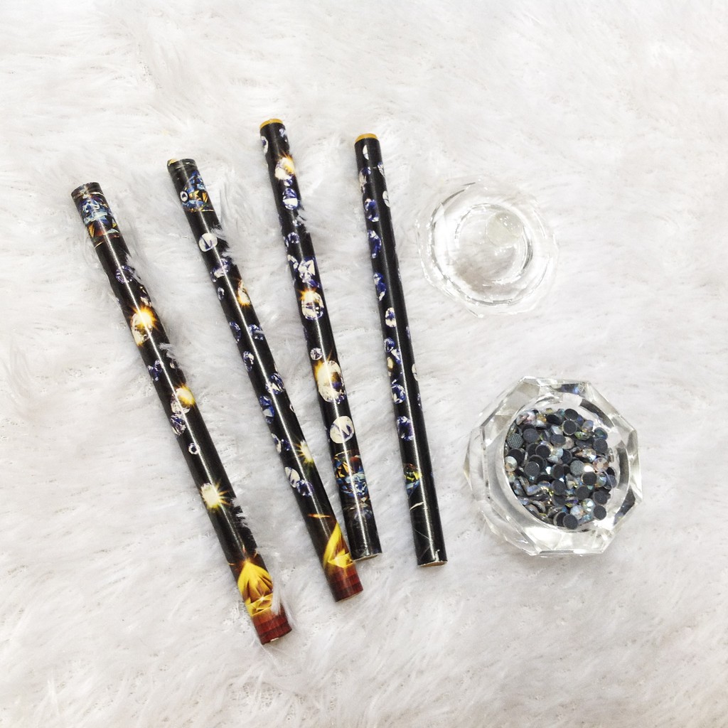 Bút chấm đá xoàn ủi nhiệt viết sáp đính áo trang trí trang phục dài 11CM