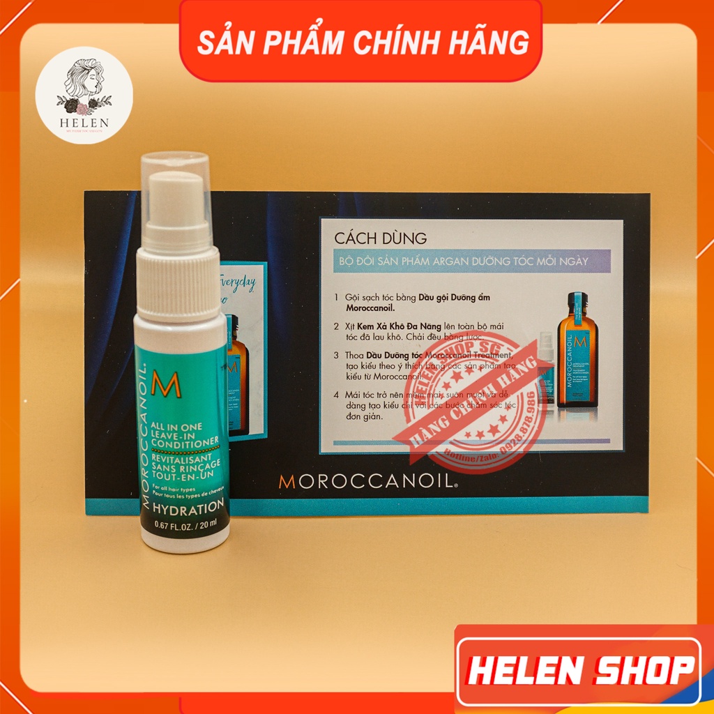 Xịt Dưỡng Xả Khô Moroccanoil All in one Leave-in Conditioner 20-160ML