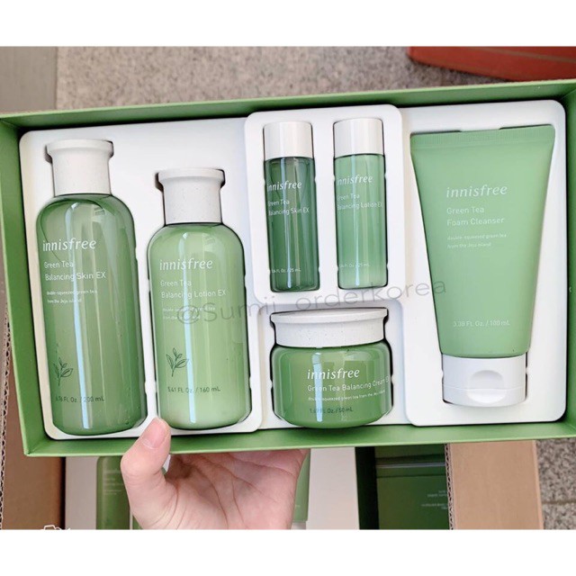 BỘ DƯỠNG DA /INNISFREE/ SET 4 MÓN LỰU ĐỎ INNISFREE JEJU POMEGRENATE REVITALIZING