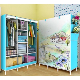 tủ vải 3d nâu - tủ vải