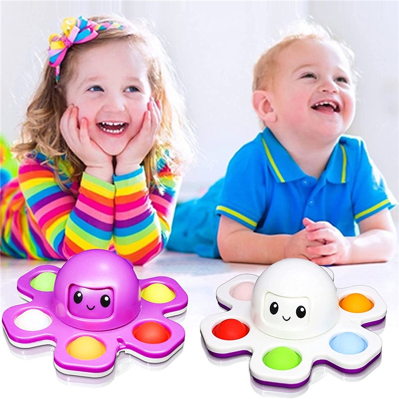 Con Quay Đồ Chơi Spinner Hình Bạch Tuộc Giúp Giảm Stress