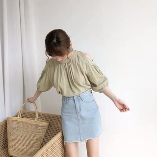 Sơ mi nữ hở vai