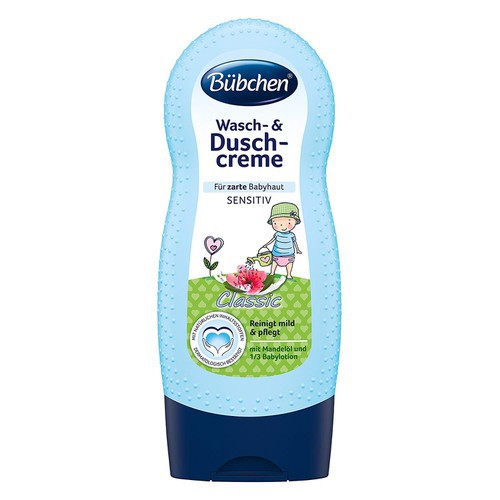 Sữa tắm dịu nhẹ cho bé yêu [Nội địa Đức] Bubchen Wasch Dusch Creme 230ml