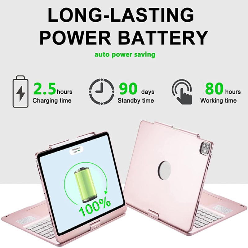 Bao Da Máy Tính Bảng Tích Hợp Bàn Phím bluetooth Không Dây Cho ipad pro 12.9 3th 4th gen 5th generation 2018 2020 2021 Vỏ