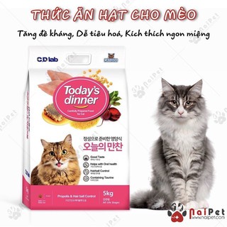 Thức Ăn Hạt Cho Mèo Today’s Dinner Hàn Quốc túi 1kg