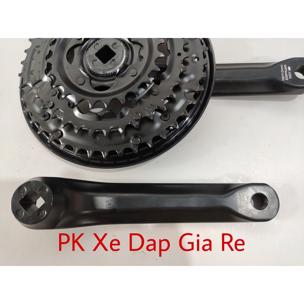 Đùi đĩa xe đạp thể thao Shimano FC-TY301 chính hãng, Đùi đĩa Shimano 3 tầng chất lượng cao