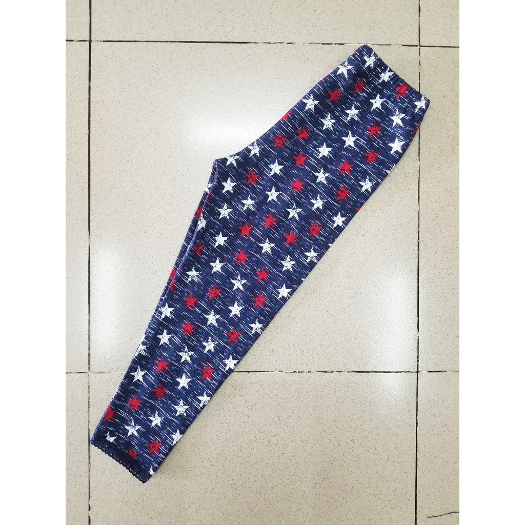 Quần legging dài bé gái in sao dễ thương 8-40kg