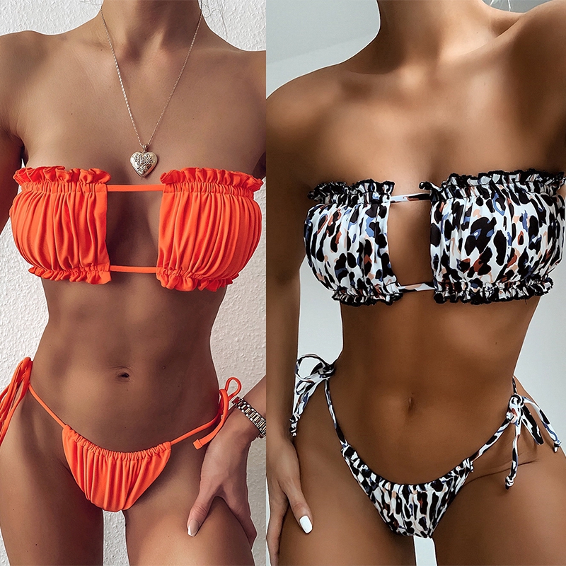 Bikini 2 Mảnh Xếp Li Gợi Cảm Cho Nữ | BigBuy360 - bigbuy360.vn